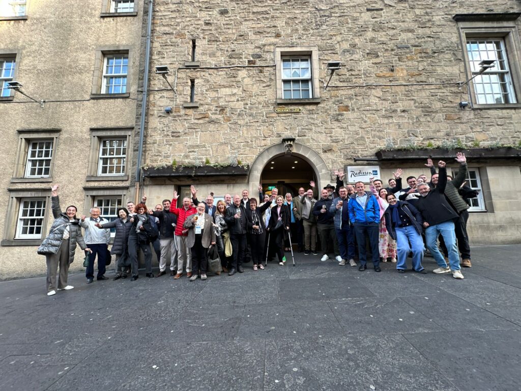 C.D.S. team members and industry professionals pictured outside the Radisson Blu Hotel in Edinburgh during the Association IACDS annual meeting.
